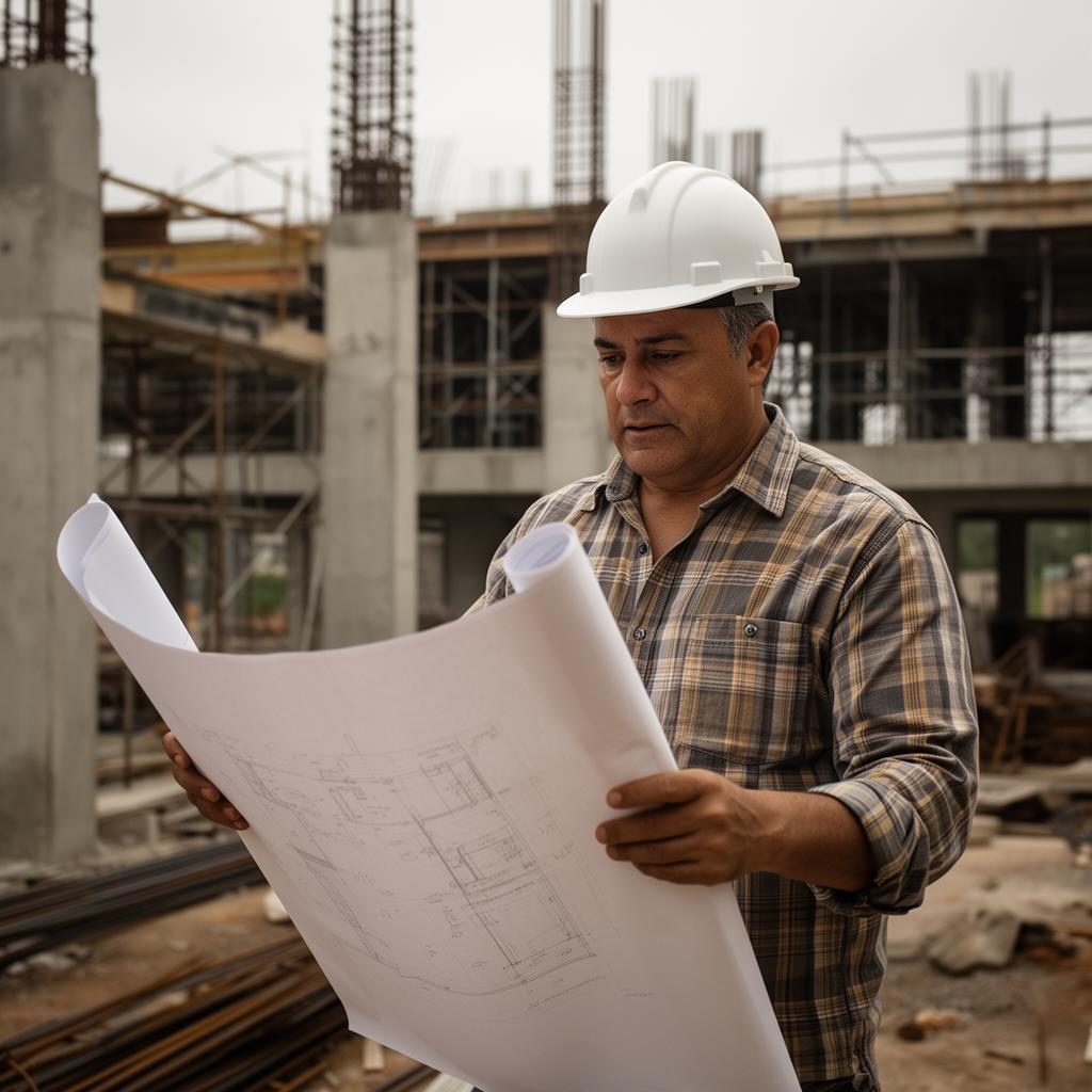 Engenheiro analisando dados operacionais de chão de obra